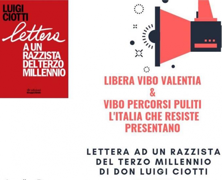Libera Vibo presenta “Lettera a un razzista del terzo millennio” di don Ciotti