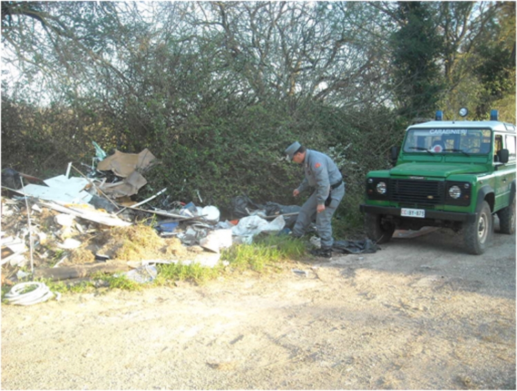 Controlli dei carabinieri forestali contro l’abbandono di rifiuti nel Vibonese, multe per 5mila euro