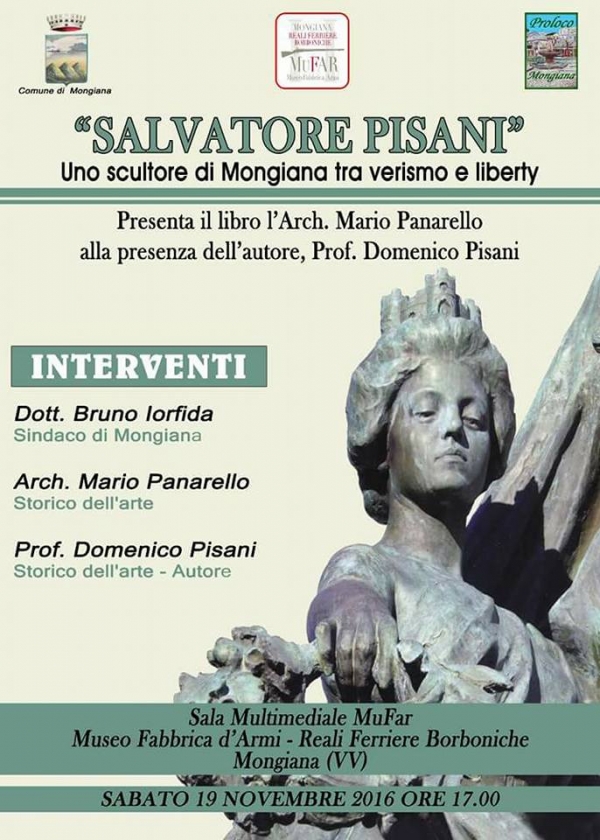 A Mongiana la presentazione del catalogo dello scultore Salvatore Pisani