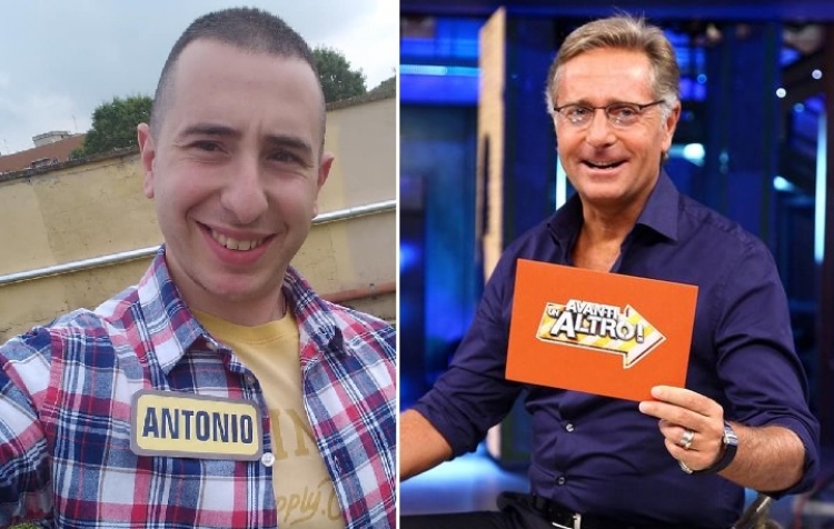Il giovane simbariano Antonio Pileggi concorrente al telequiz ‘Avanti un altro!’ di Bonolis