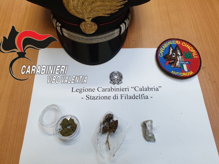 I carabinieri controllano una scuola del Vibonese e gli studenti lanciano la marijuana dalla finestra