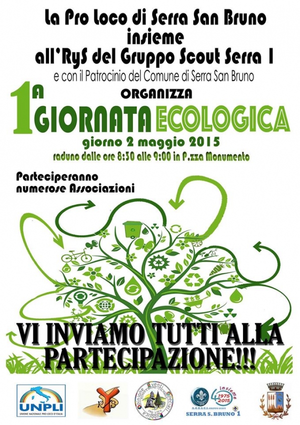 La Proloco ed il gruppo Scout Serra 1 organizzano la 1° Giornata Ecologica