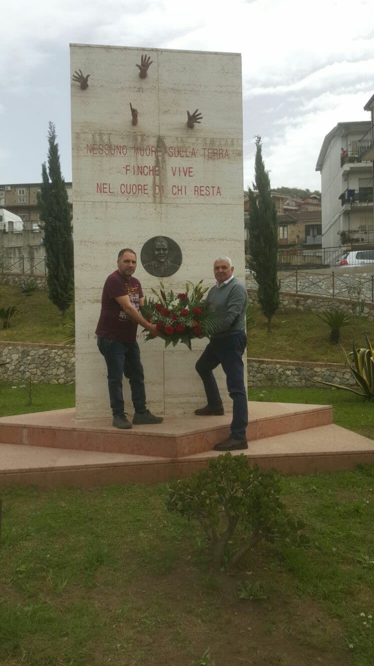 Soriano, riparata la stele dedicata a Filippo Ceravolo