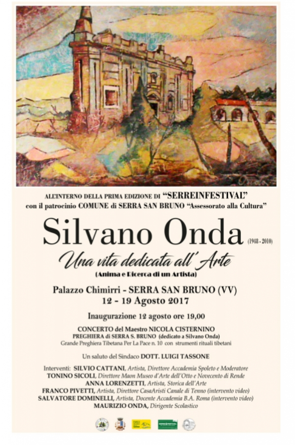 “Una vita dedicata all&#039;arte”, a Serra una mostra in ricordo di Silvano Onda