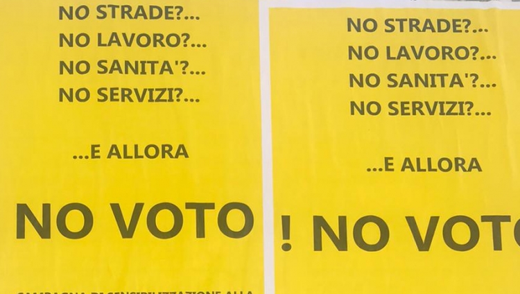 Il Comitato “Indignati speciali” lancia la campagna del non voto: «Nessuno ci rappresenta»