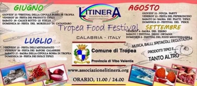La lunga estate della Perla del Tirreno parte dal “Tropea food festival”