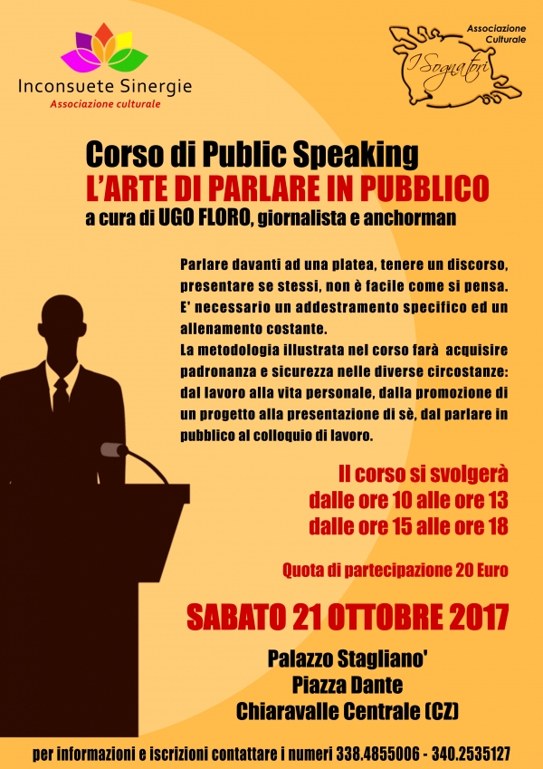 Public speaking, a Chiaravalle un corso sull’arte di parlare in pubblico