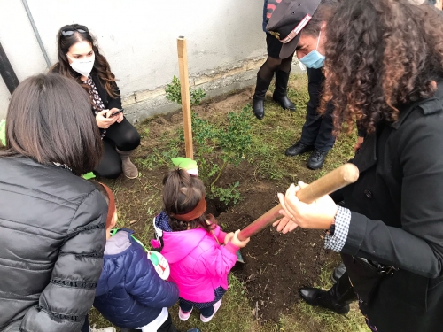 Serra, il progetto “Un albero per il futuro” fa tappa all’asilo Caterina Chimirri - FOTO