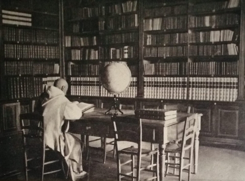 La biblioteca della Certosa di Serra nel 1921