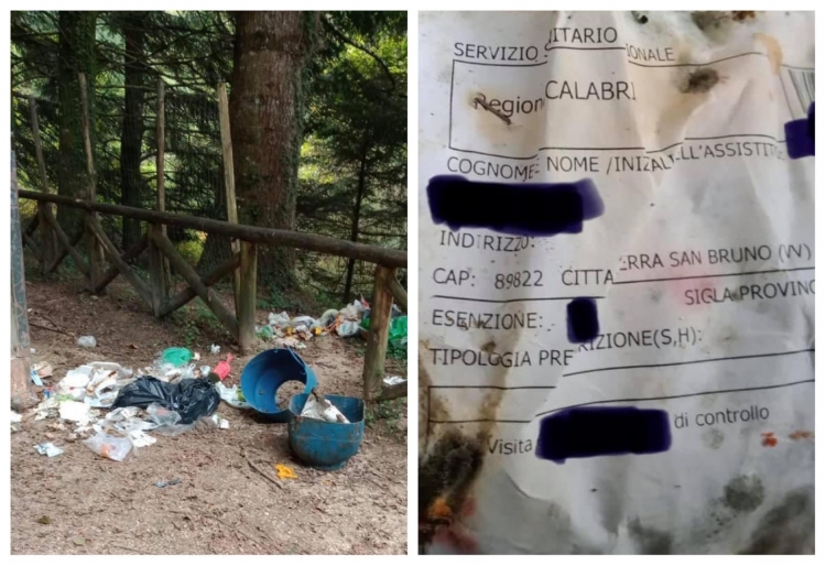 Rifiuti abbandonati nei boschi, il sindaco di Serra: «Incivili che perseverano nell’ignoranza»