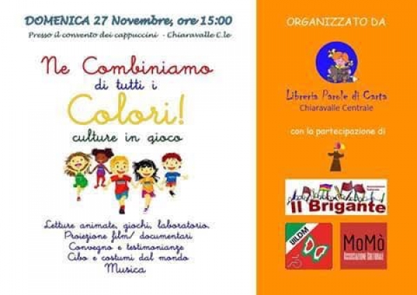 &quot;Ne combiniamo di tutti i colori&quot;, a Chiaravalle una giornata contro la discriminazione razziale