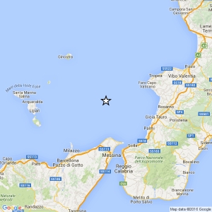 Terremoto di magnitudo 2.6 al largo della costa tirrenica vibonese